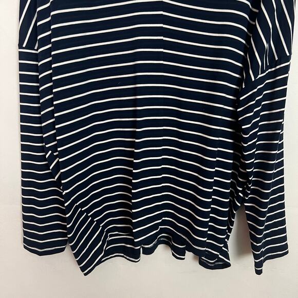 NWT Grace Striped V-Neck Dolman Sleeve Top Size Large - Picture 4 of 10